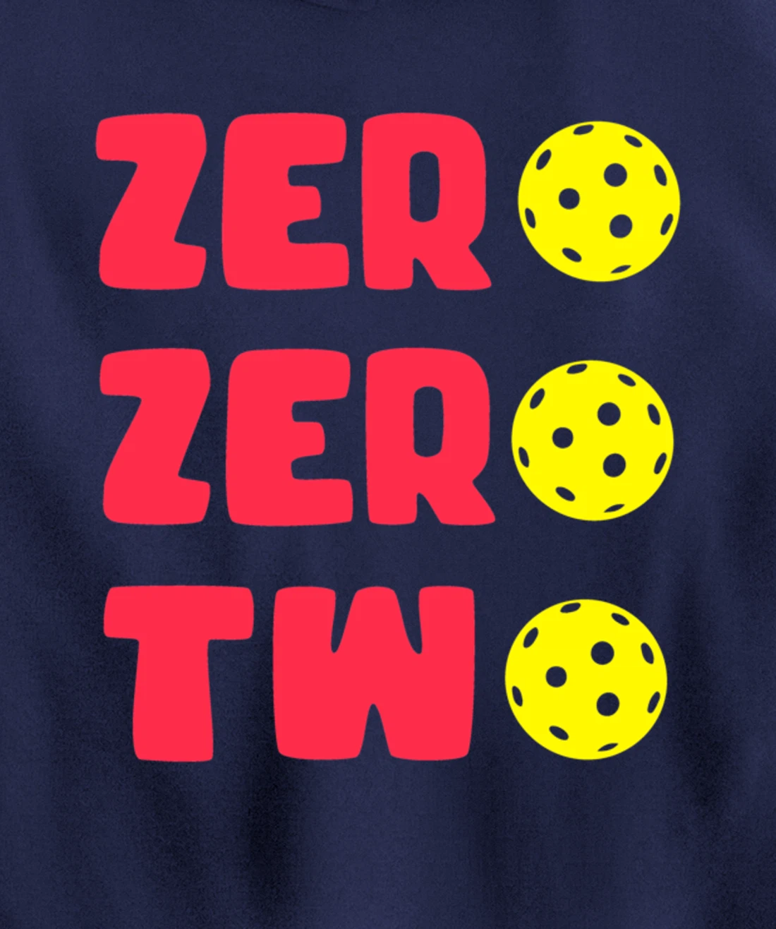 Zero Zero Two 002 Pickleball Dinking Paddleball Sport Lover Pullover Hoodie