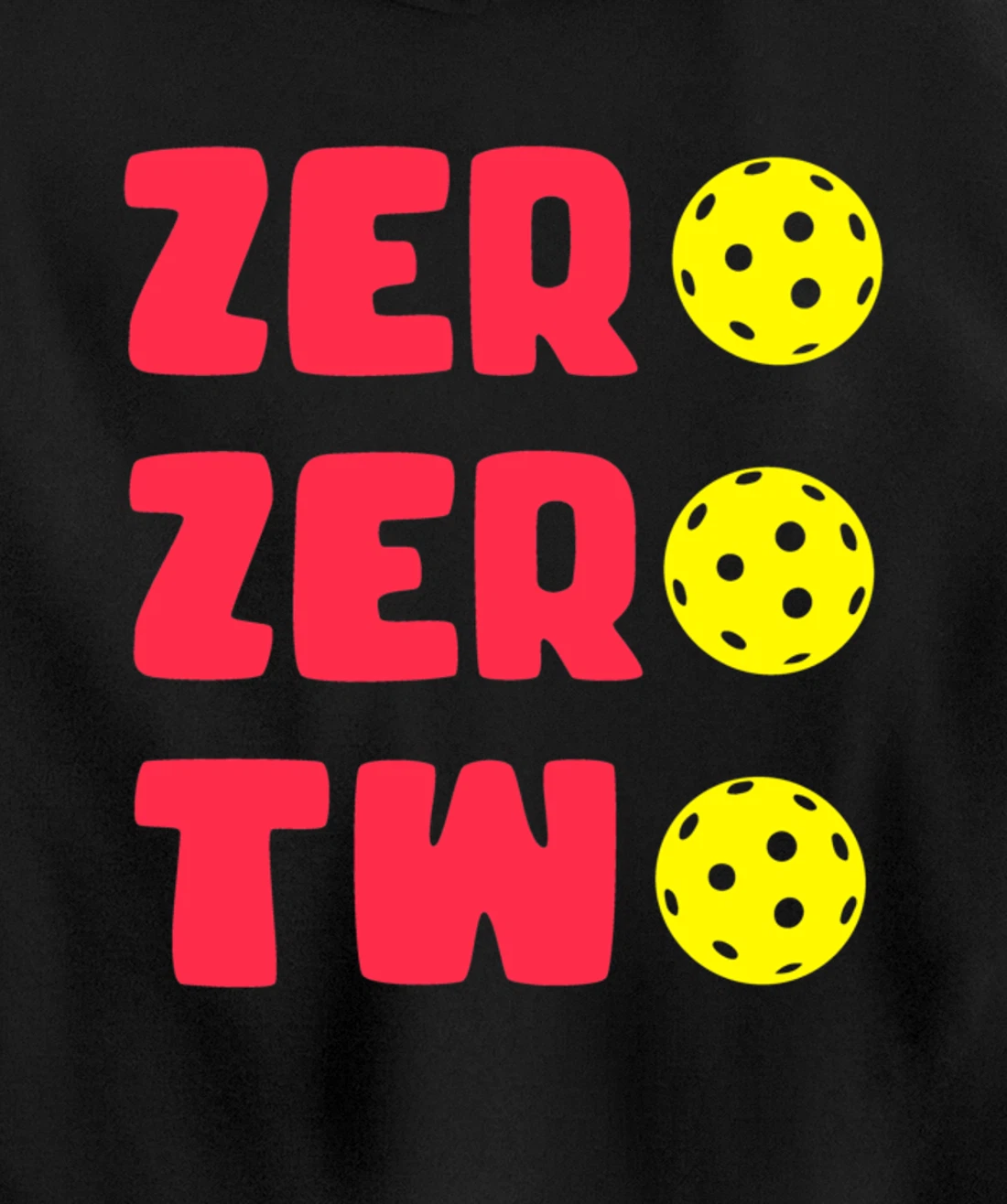 Zero Zero Two 002 Pickleball Dinking Paddleball Sport Lover Pullover Hoodie