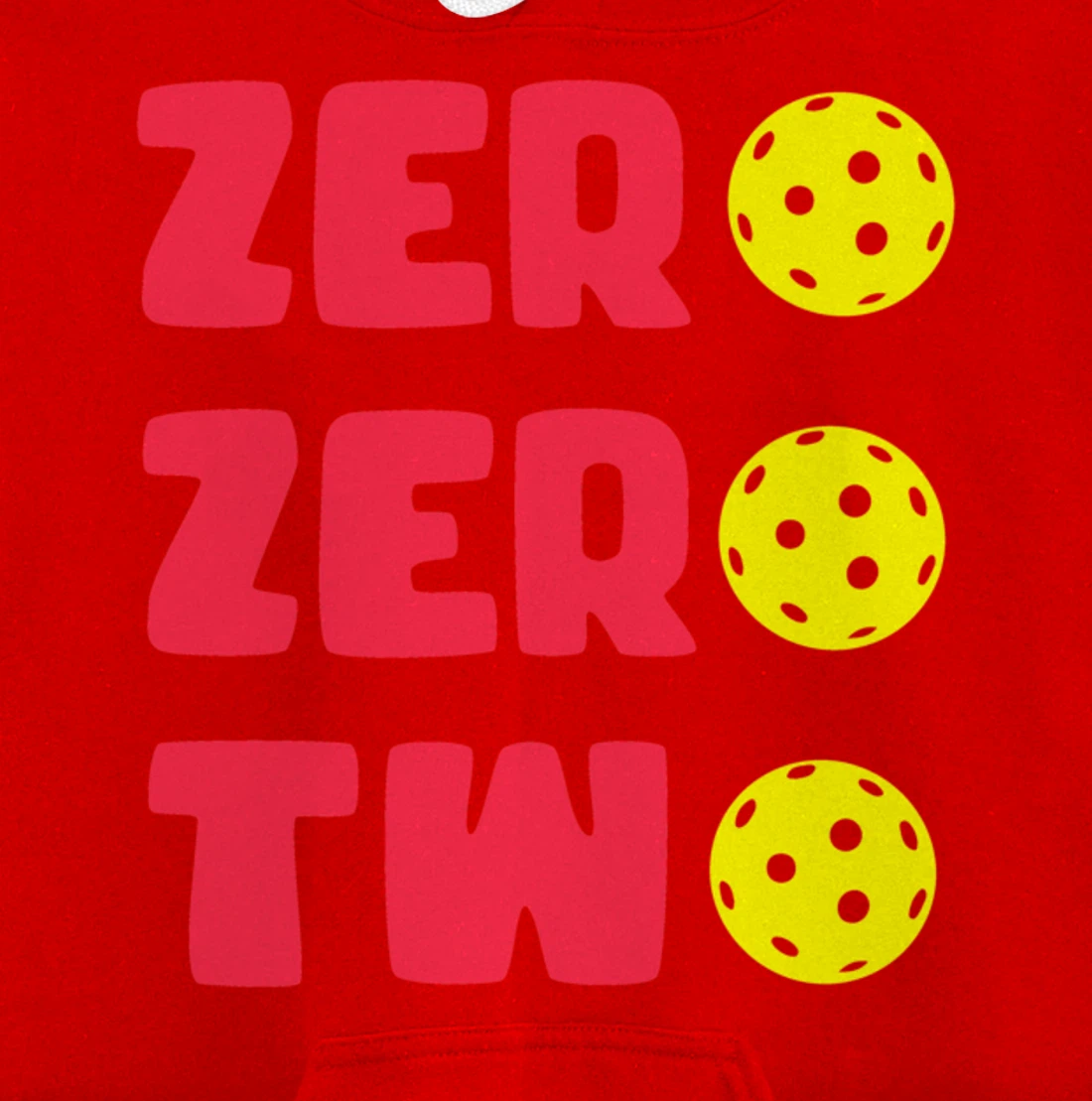Zero Zero Two 002 Pickleball Dinking Paddleball Sport Lover Pullover Hoodie