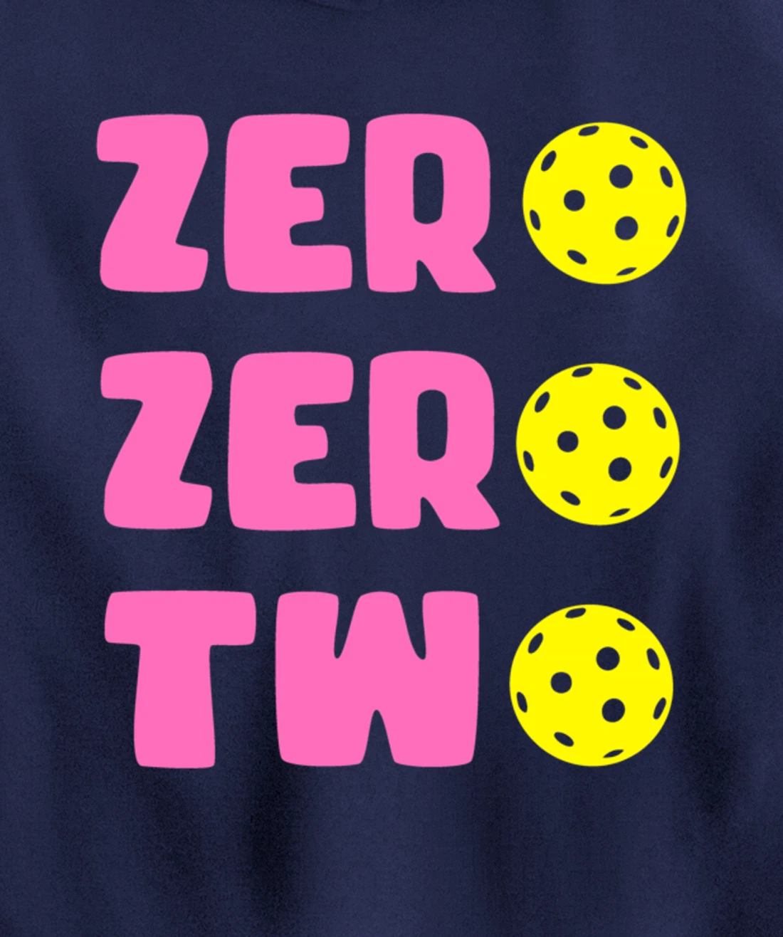 Zero Zero Two 002 Pickleball Dinking Paddleball Sport Lover Pullover Hoodie