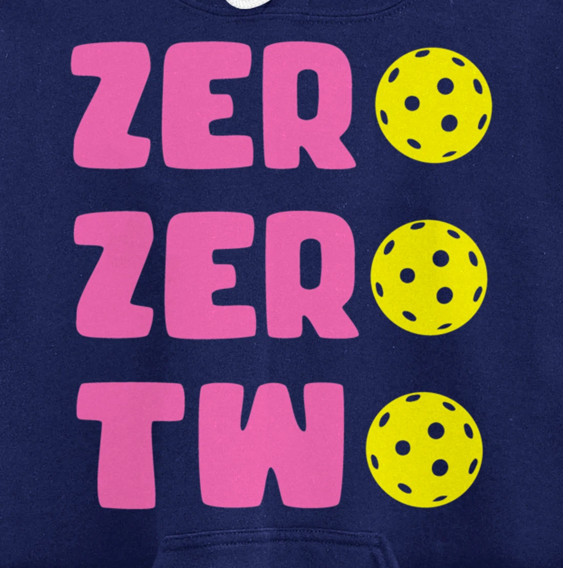 Zero Zero Two 002 Pickleball Dinking Paddleball Sport Lover Pullover Hoodie