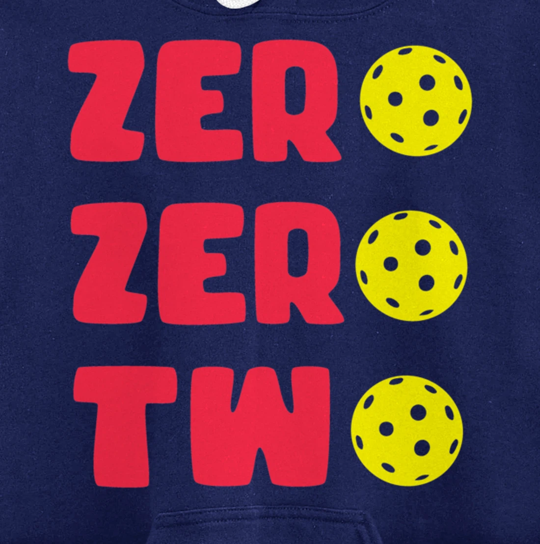 Zero Zero Two 002 Pickleball Dinking Paddleball Sport Lover Pullover Hoodie