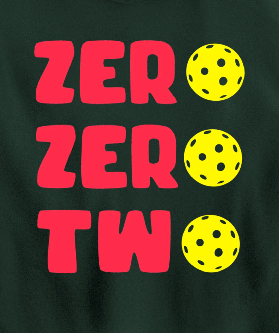 Zero Zero Two 002 Pickleball Dinking Paddleball Sport Lover Pullover Hoodie