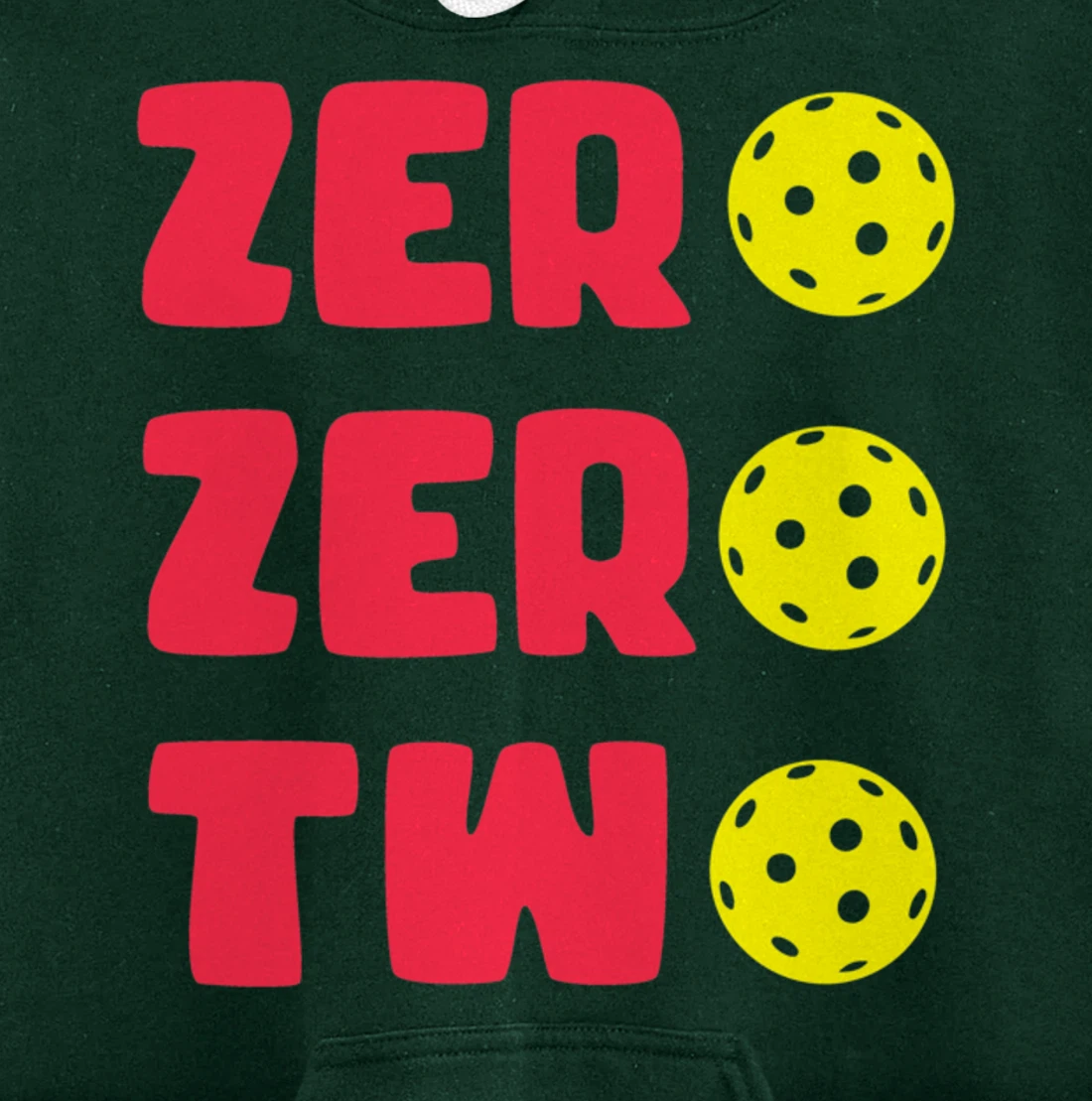 Zero Zero Two 002 Pickleball Dinking Paddleball Sport Lover Pullover Hoodie