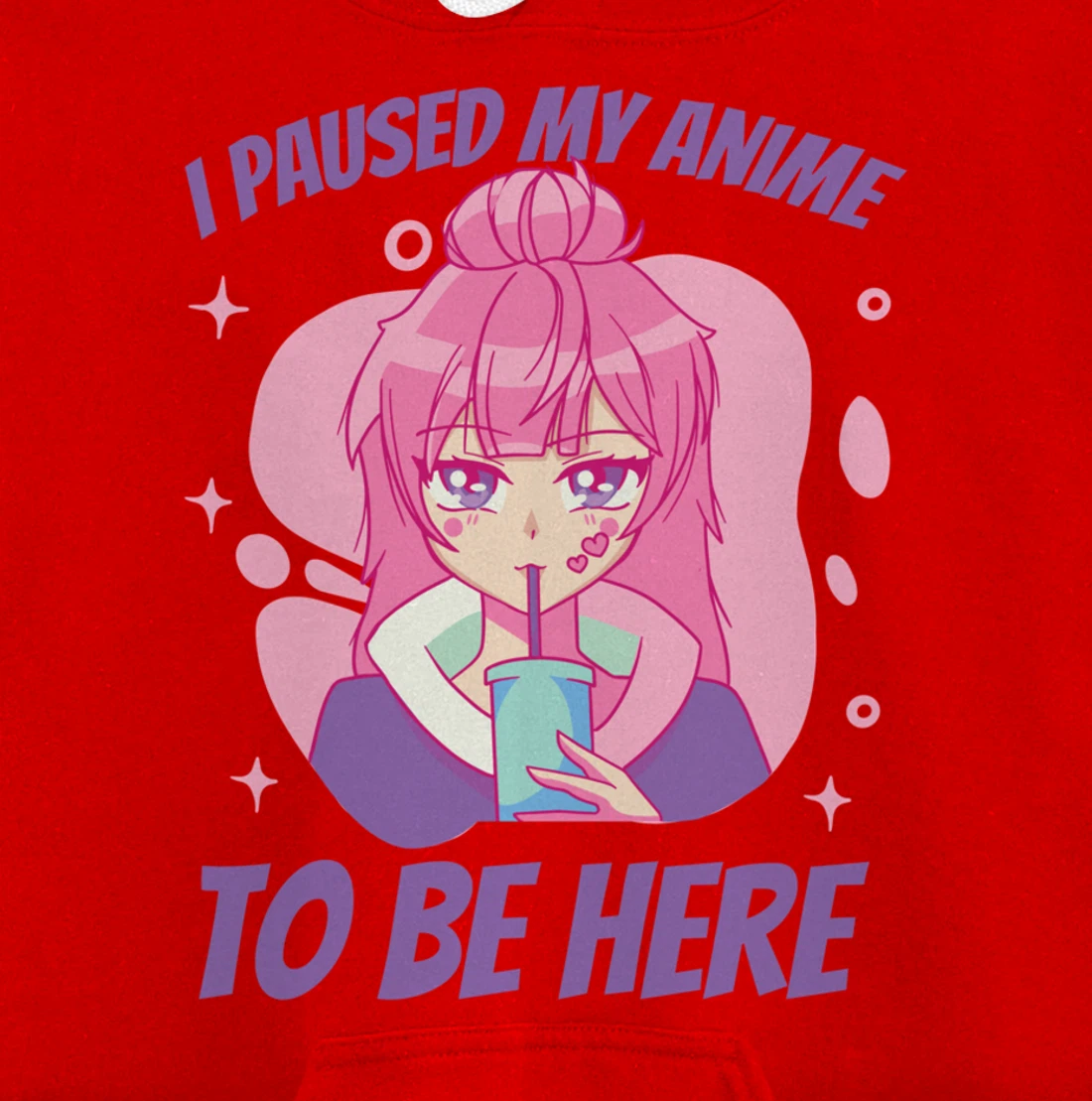 I Paused My Game to Be Here Funny Novelty Sarcastic Pullover Hoodie