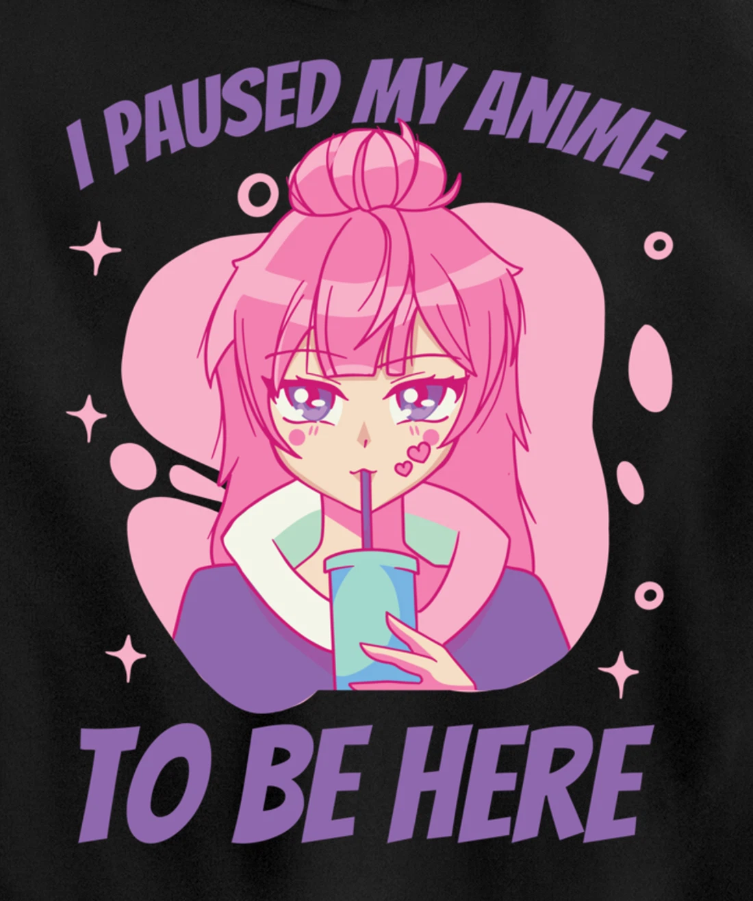 I Paused My Game to Be Here Funny Novelty Sarcastic Pullover Hoodie