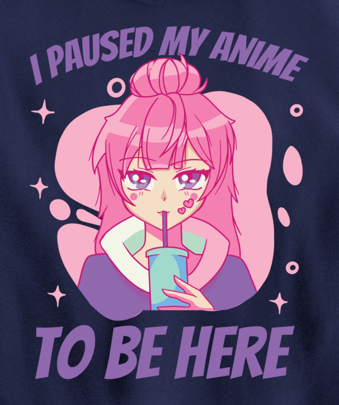 I Paused My Game to Be Here Funny Novelty Sarcastic Pullover Hoodie