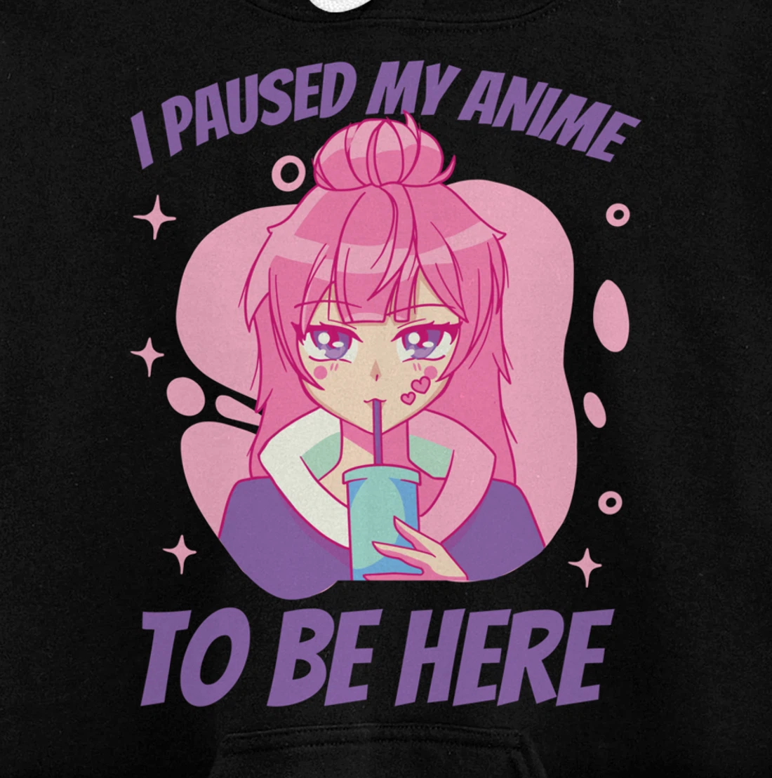 I Paused My Game to Be Here Funny Novelty Sarcastic Pullover Hoodie