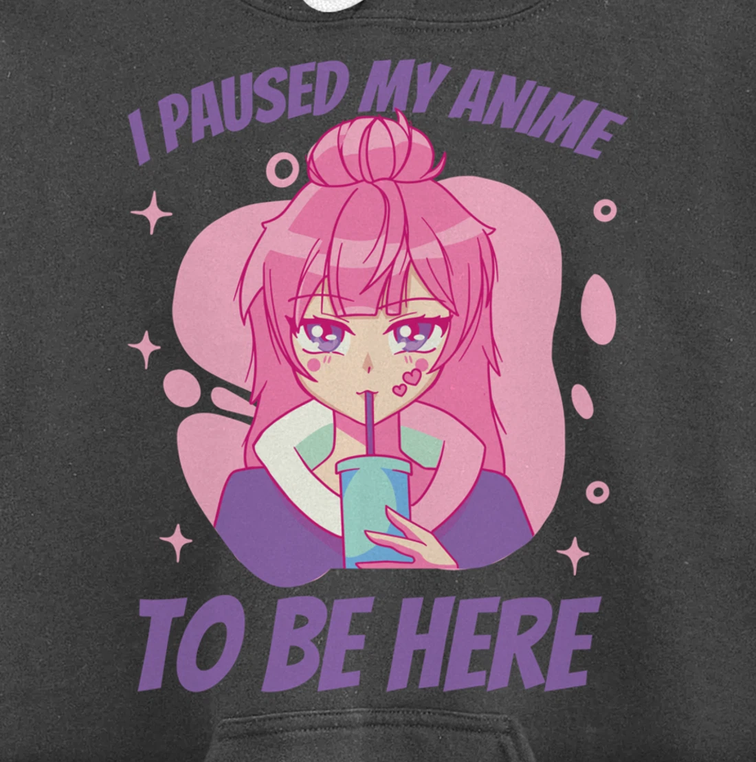 I Paused My Game to Be Here Funny Novelty Sarcastic Pullover Hoodie