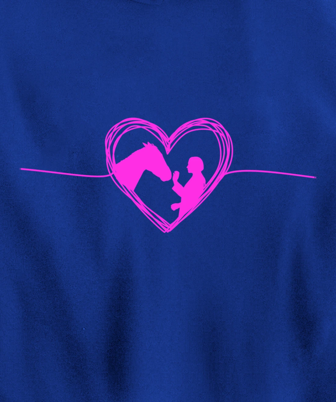 Equestrian Pets Horse Inside Heart Women Ladies Girls Teens Pullover Hoodie