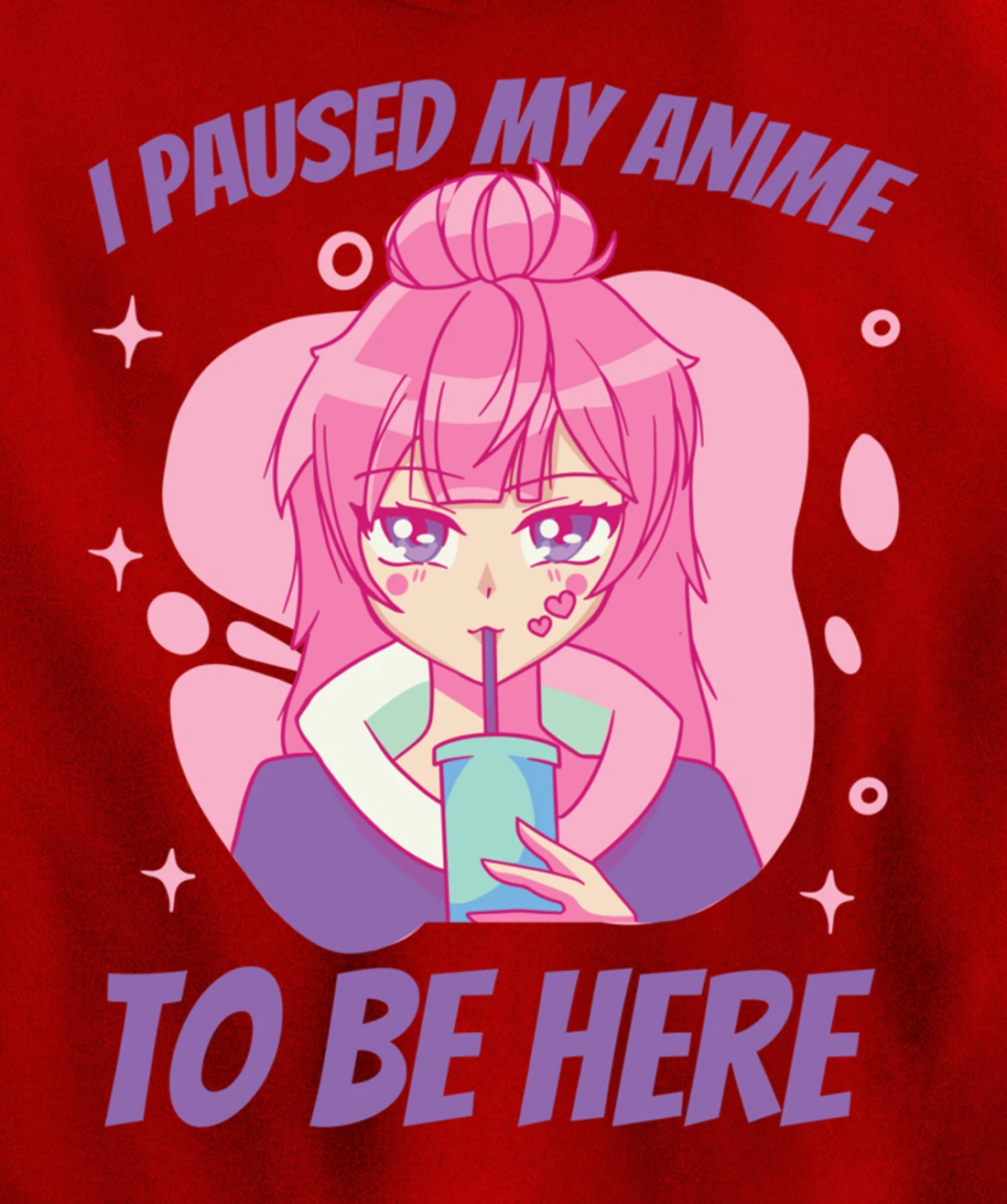 I Paused My Game to Be Here Funny Novelty Sarcastic Pullover Hoodie