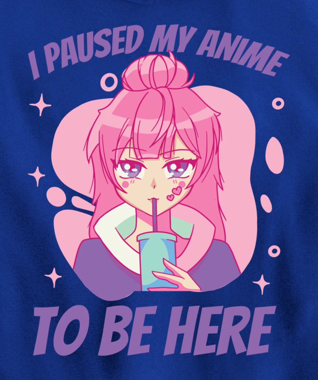 I Paused My Game to Be Here Funny Novelty Sarcastic Pullover Hoodie