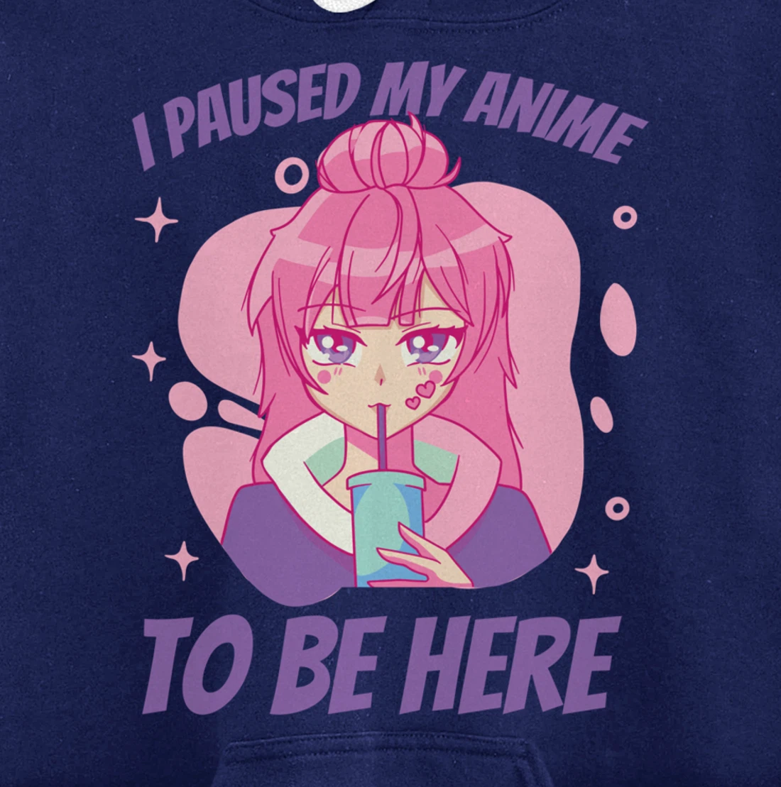 I Paused My Game to Be Here Funny Novelty Sarcastic Pullover Hoodie