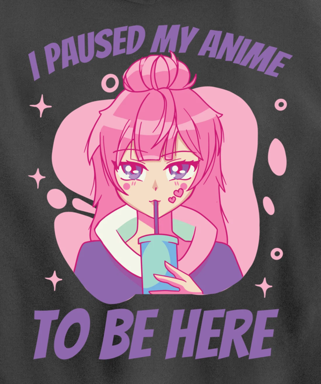 I Paused My Game to Be Here Funny Novelty Sarcastic Pullover Hoodie