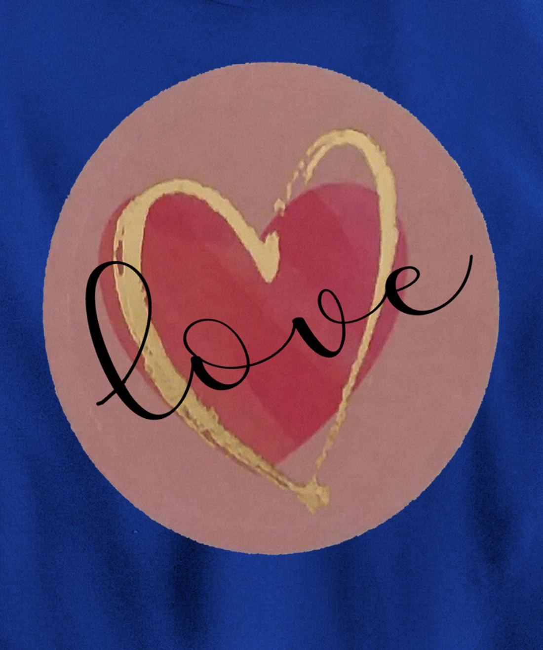 Cute Love Heart Circle Valentines Day Quote Saying Kisses Pullover Hoodie