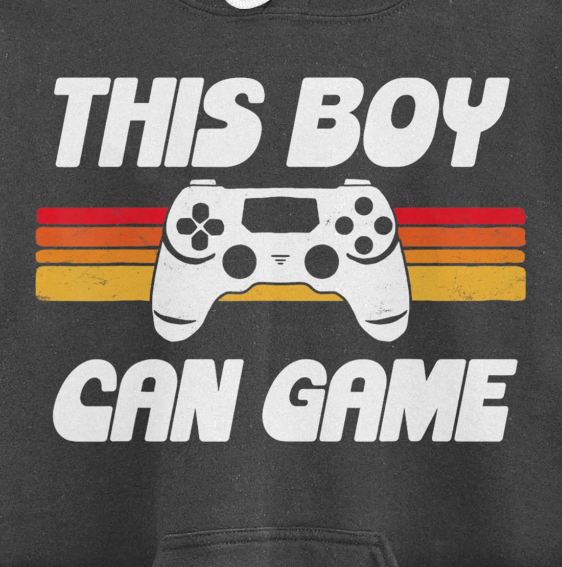 This Boy Can Game Funny 80s Retro Video Gaming Controller Pullover Hoodie