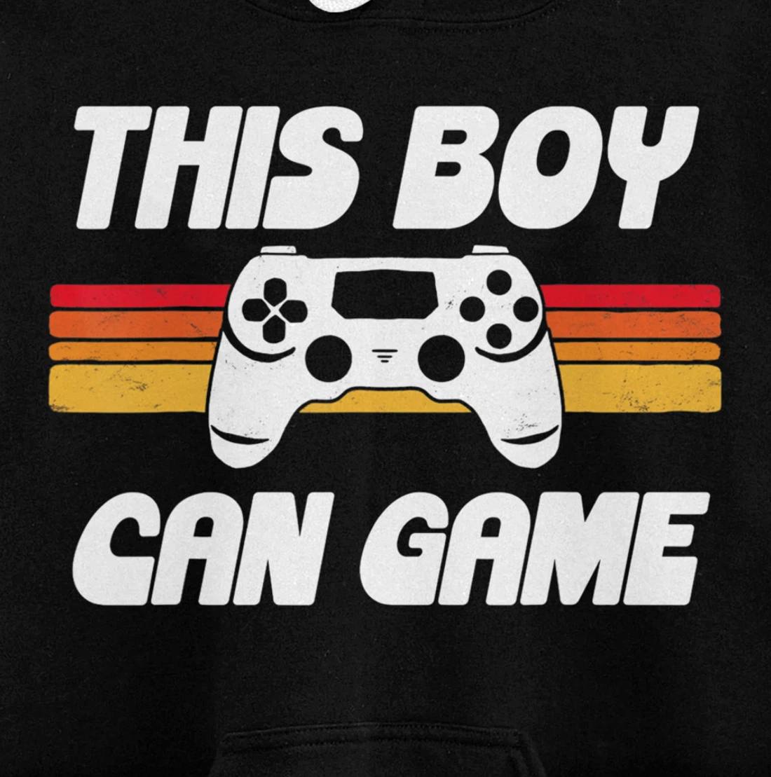 This Boy Can Game Funny 80s Retro Video Gaming Controller Pullover Hoodie