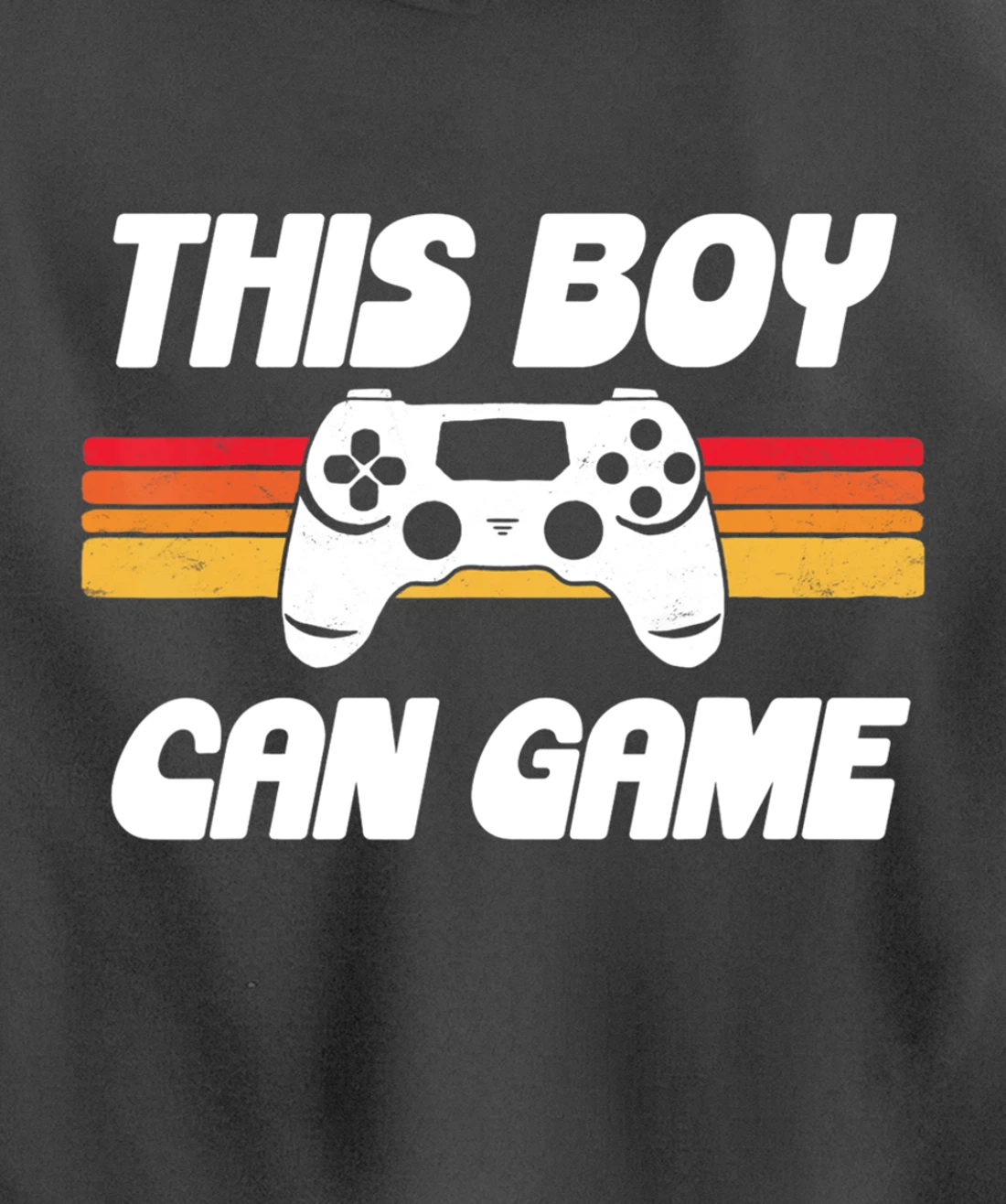 This Boy Can Game Funny 80s Retro Video Gaming Controller Pullover Hoodie