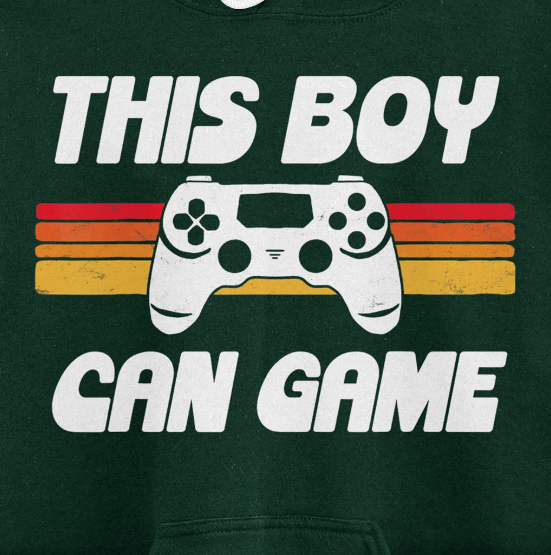 This Boy Can Game Funny 80s Retro Video Gaming Controller Pullover Hoodie