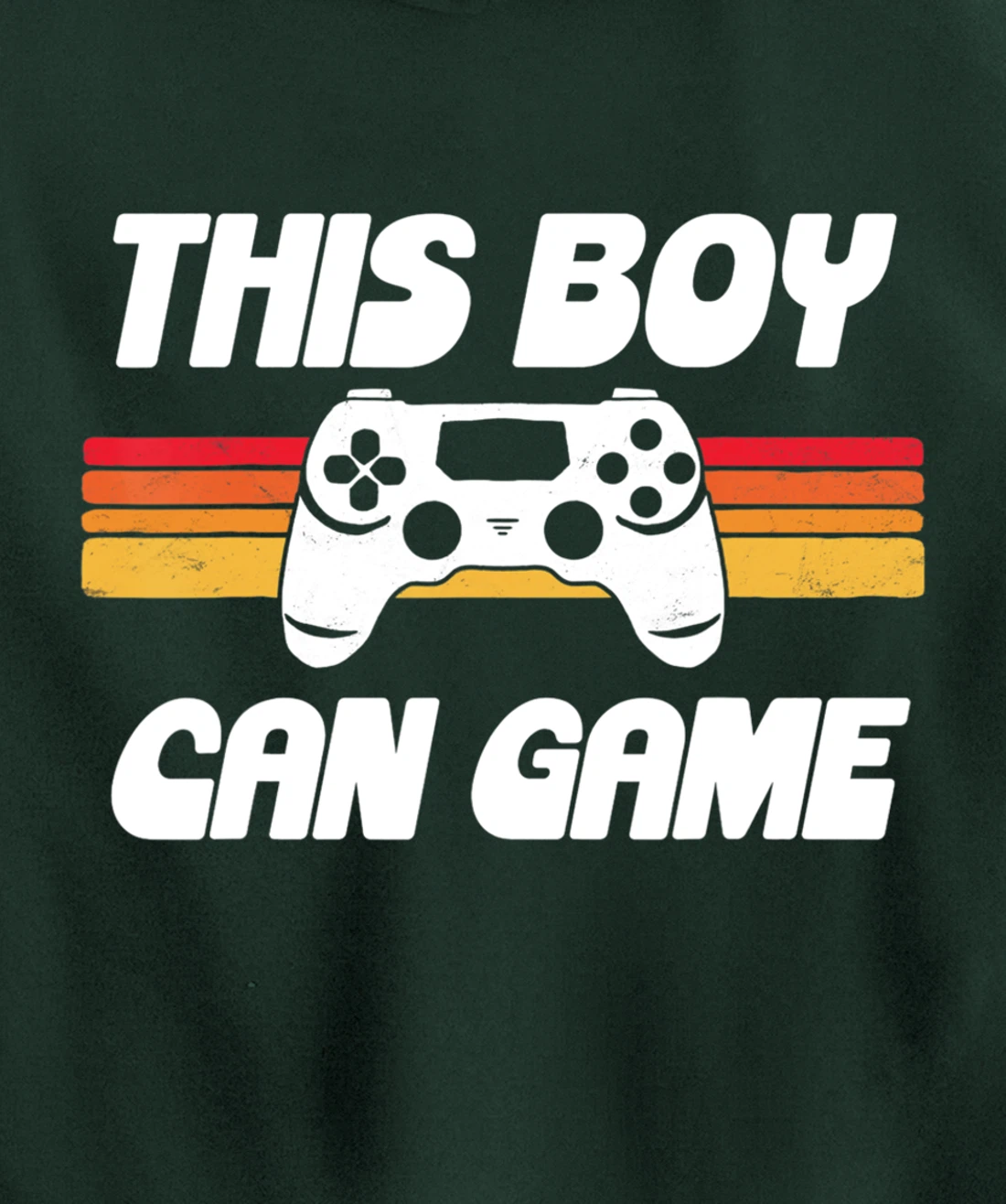 This Boy Can Game Funny 80s Retro Video Gaming Controller Pullover Hoodie