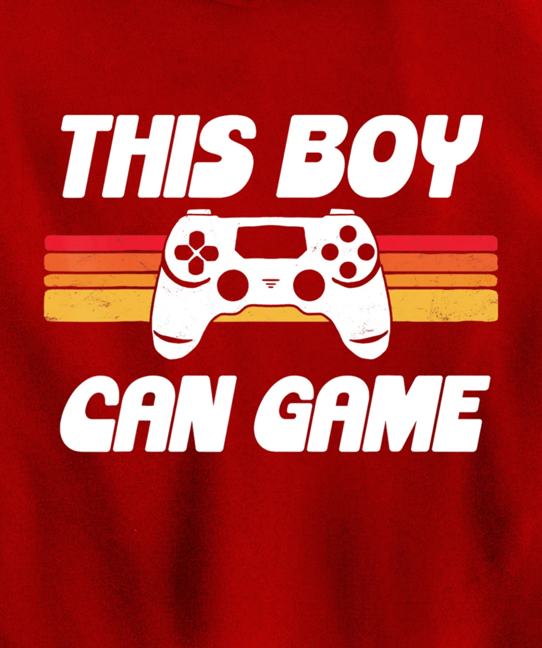 This Boy Can Game Funny 80s Retro Video Gaming Controller Pullover Hoodie