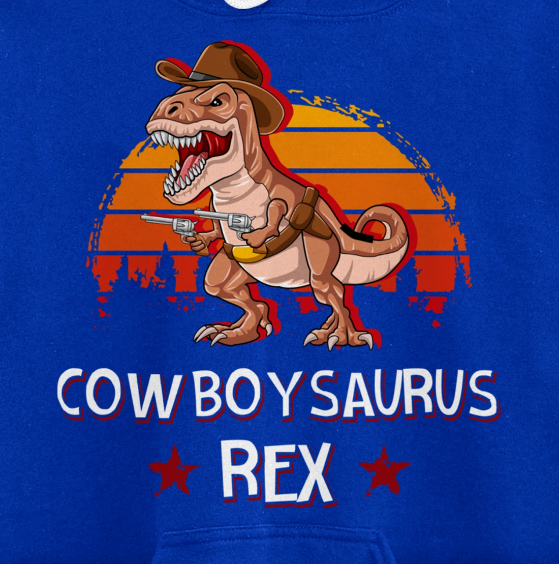 Cowboysaurus T-Rex Western Dinosaur Funny Cowboy Dino Pullover Hoodie
