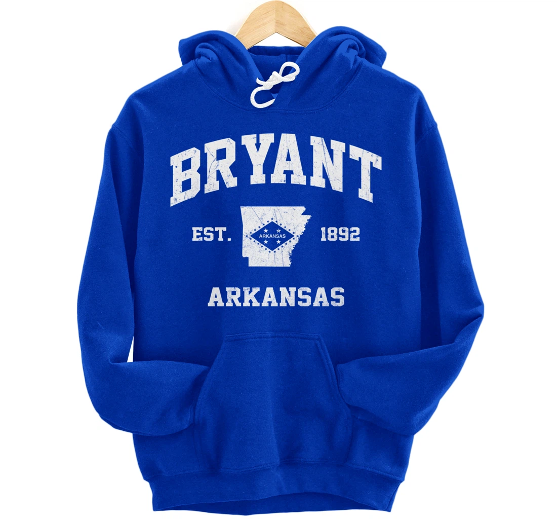 Bryant Arkansas AR vintage State Athletic style Pullover Hoodie