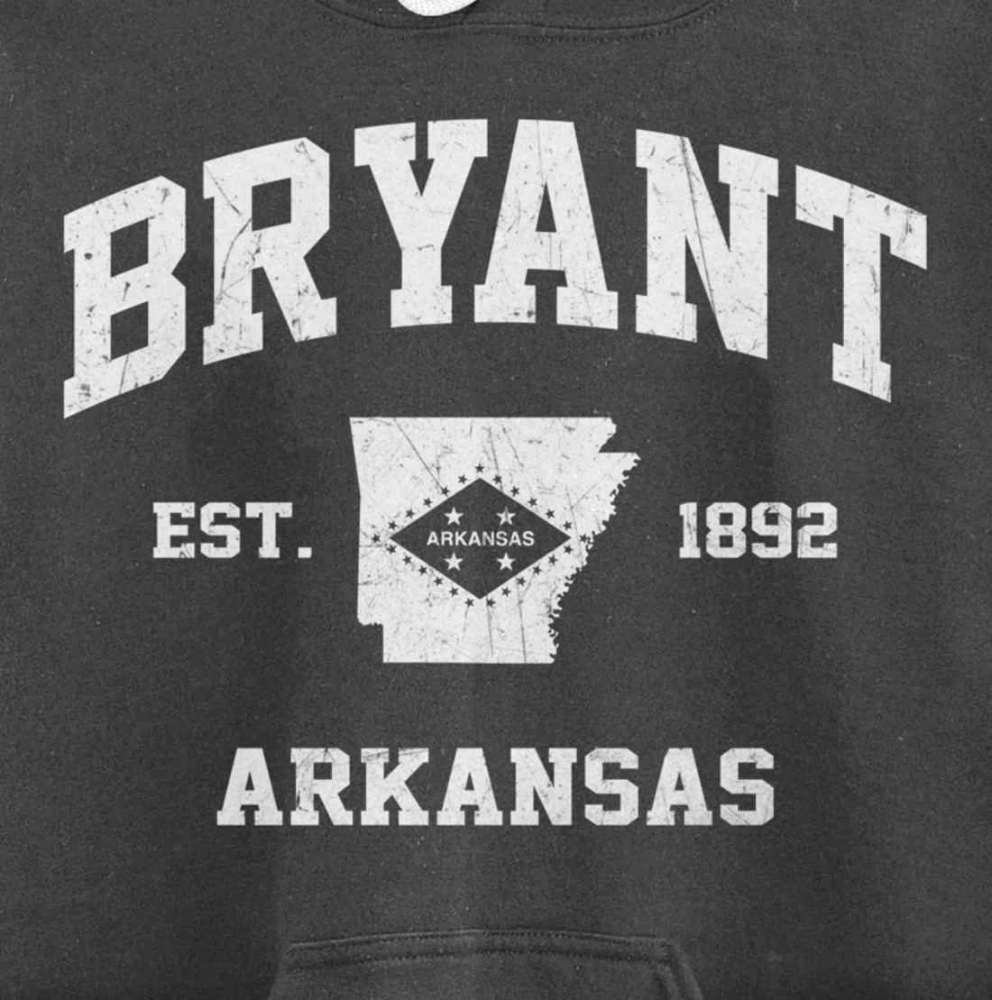 Bryant Arkansas AR vintage State Athletic style Pullover Hoodie