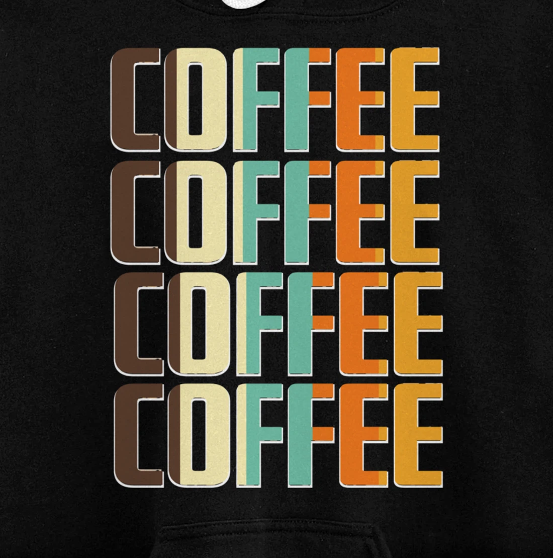 Women's Coffee Coffee Coffee Letter Print Funny Caffeine Pullover Hoodie