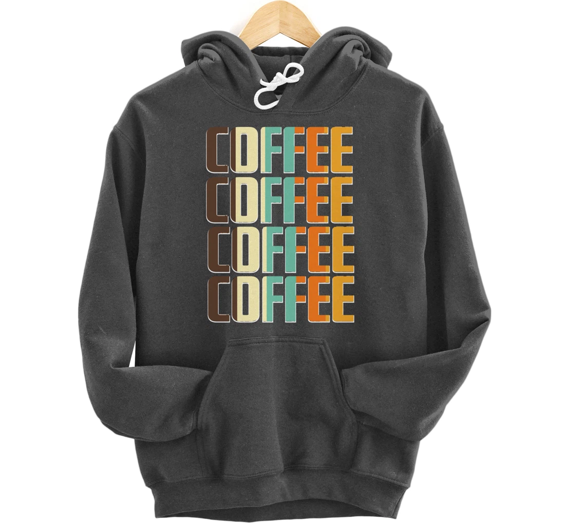 Women's Coffee Coffee Coffee Letter Print Funny Caffeine Pullover Hoodie
