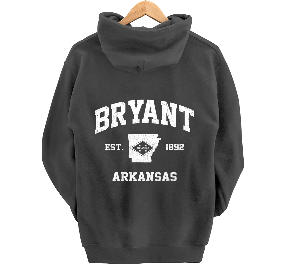 Bryant Arkansas AR vintage State Athletic style Pullover Hoodie