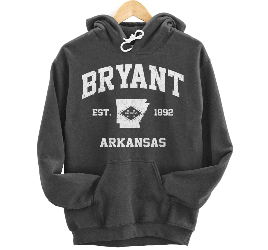 Bryant Arkansas AR vintage State Athletic style Pullover Hoodie