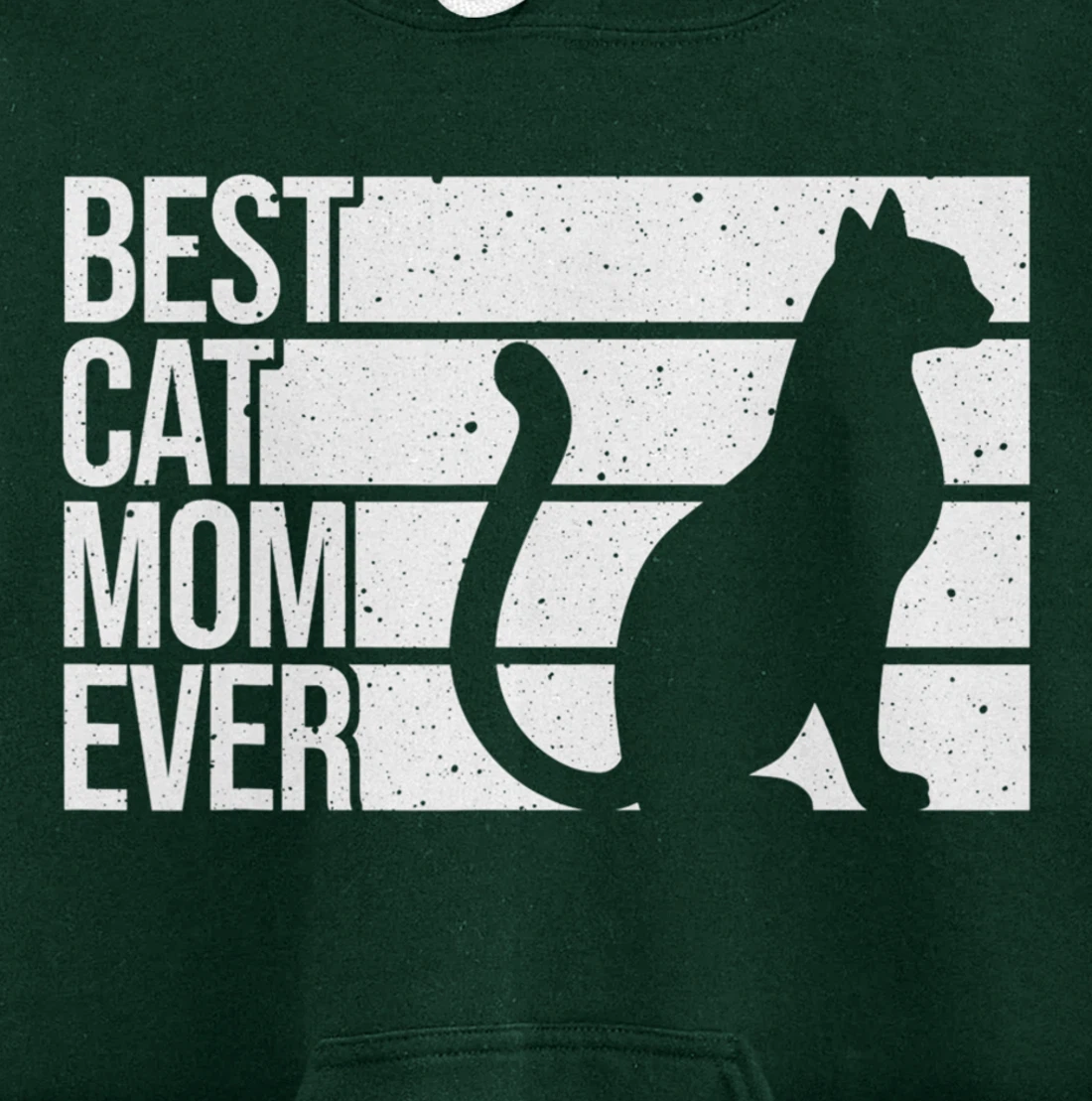 Cute Cat Mom Art For Women Girl Cat Pet Animal Kitten Pullover Hoodie