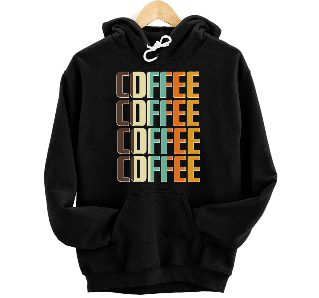 Women's Coffee Coffee Coffee Letter Print Funny Caffeine Pullover Hoodie