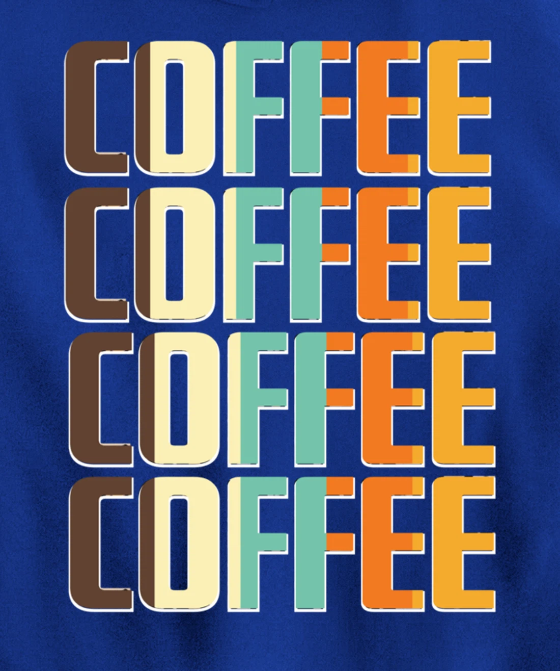 Women's Coffee Coffee Coffee Letter Print Funny Caffeine Pullover Hoodie