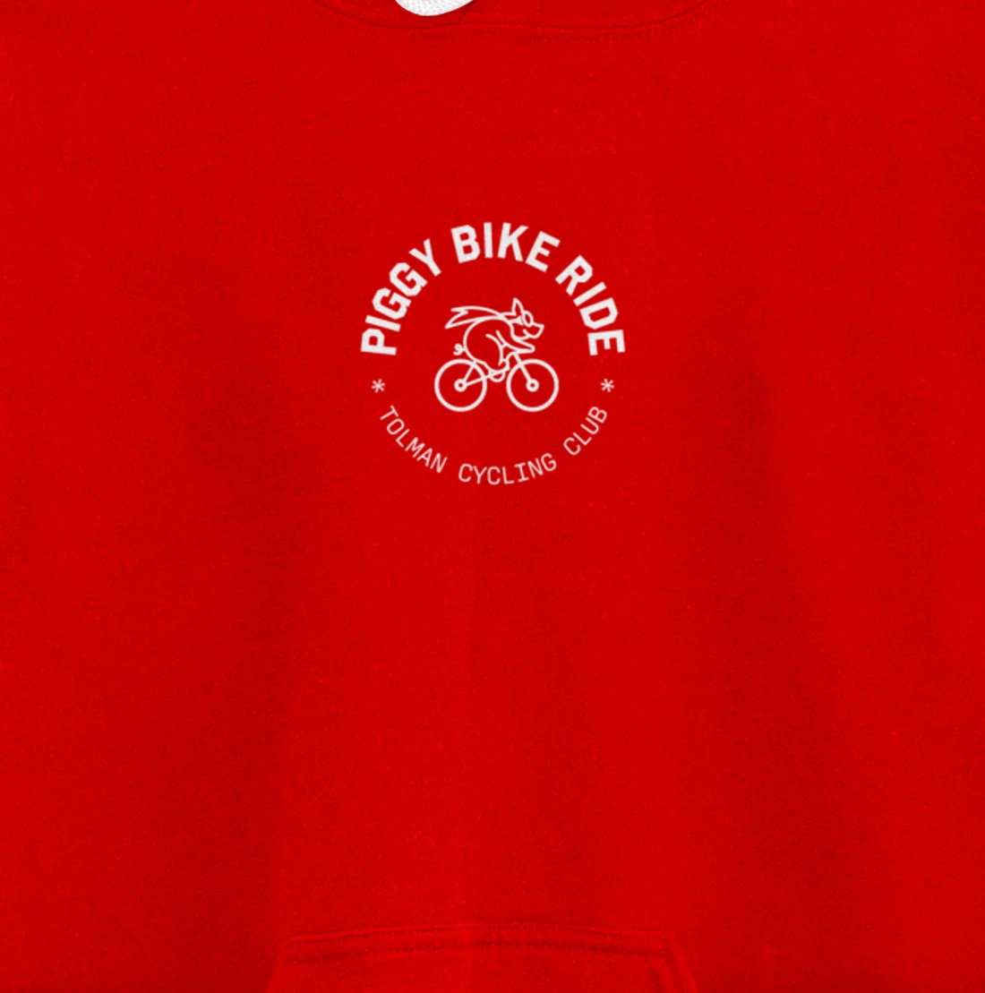 Tolman Cycling Club Piggy Bike Ride Pullover Hoodie
