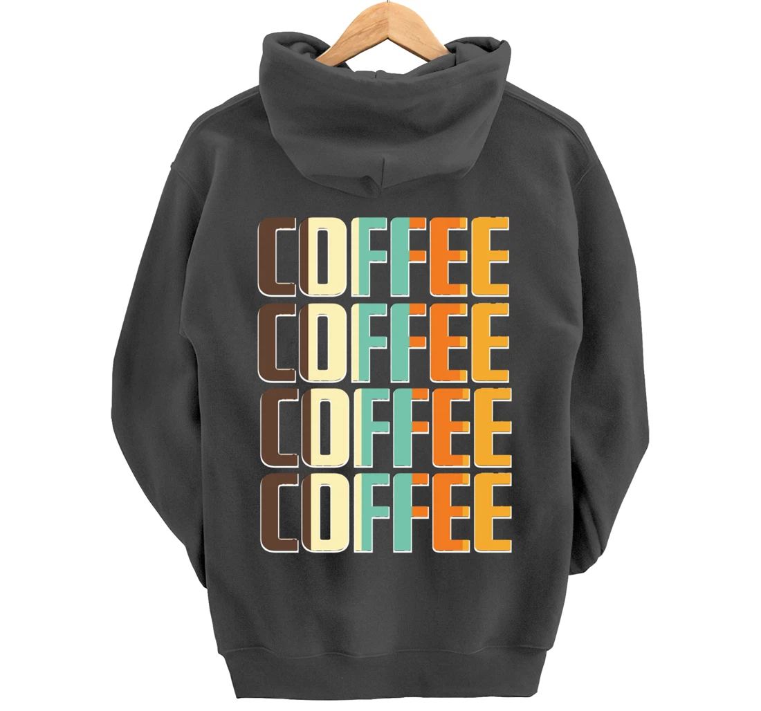 Women's Coffee Coffee Coffee Letter Print Funny Caffeine Pullover Hoodie