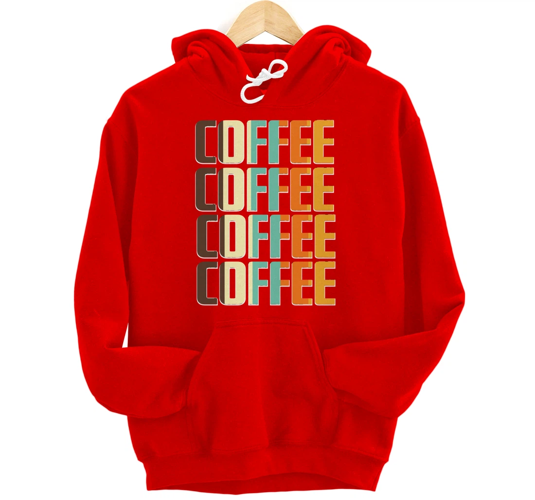 Women's Coffee Coffee Coffee Letter Print Funny Caffeine Pullover Hoodie