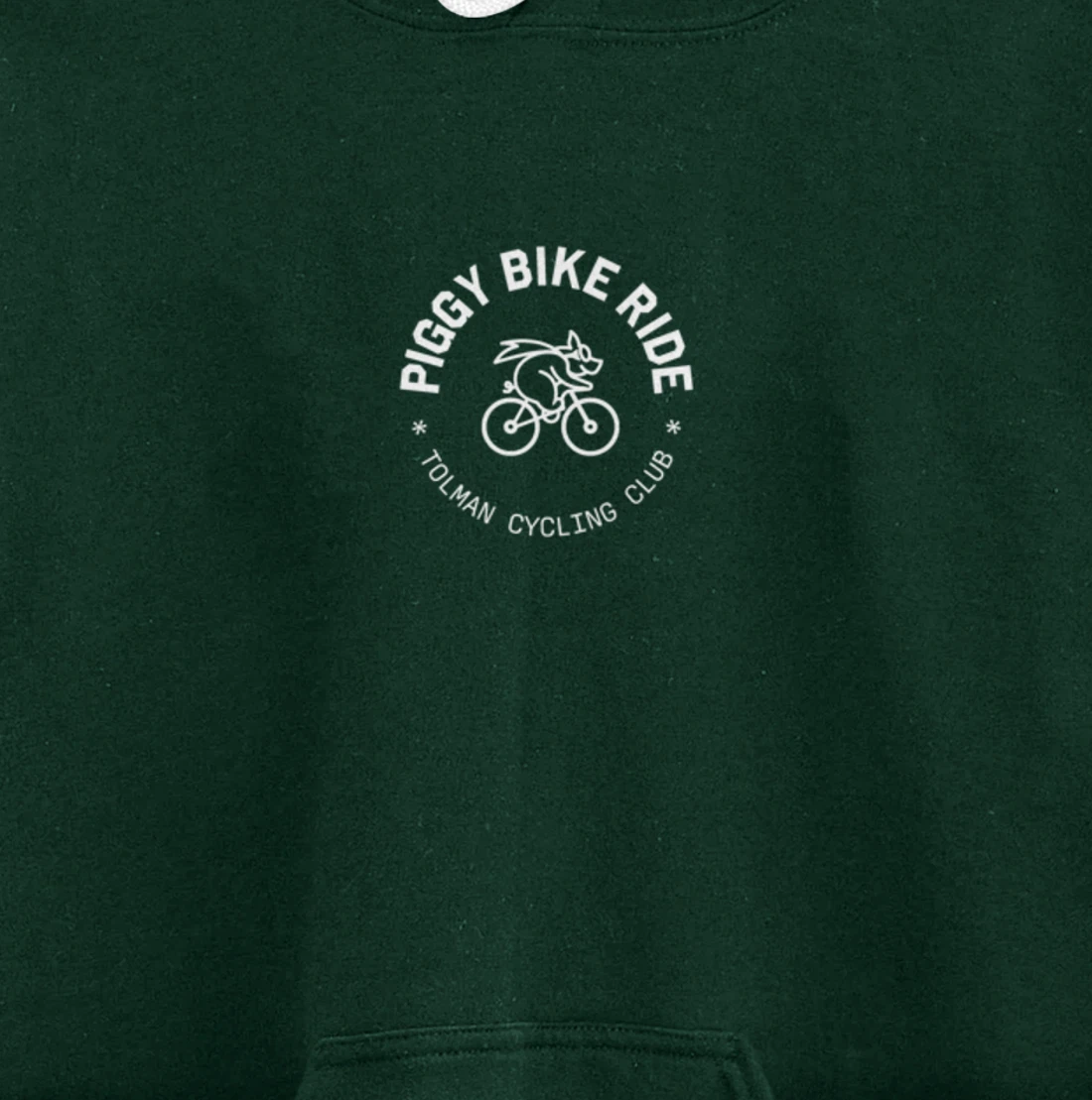 Tolman Cycling Club Piggy Bike Ride Pullover Hoodie