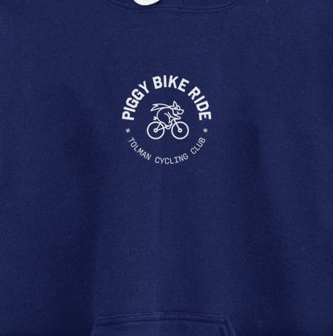 Tolman Cycling Club Piggy Bike Ride Pullover Hoodie