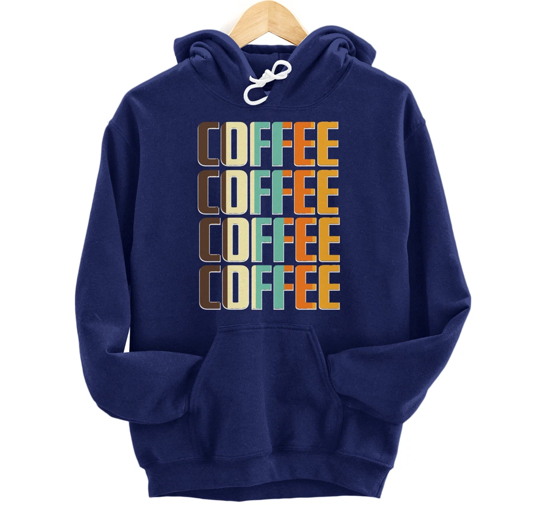 Women's Coffee Coffee Coffee Letter Print Funny Caffeine Pullover Hoodie