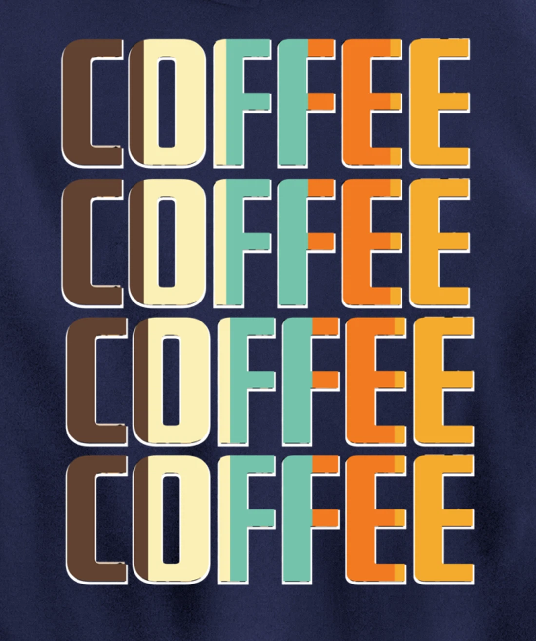 Women's Coffee Coffee Coffee Letter Print Funny Caffeine Pullover Hoodie