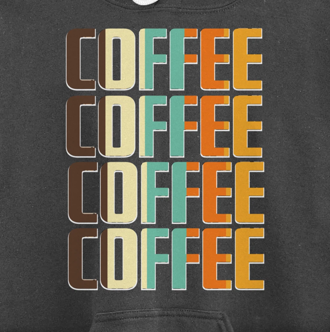 Women's Coffee Coffee Coffee Letter Print Funny Caffeine Pullover Hoodie