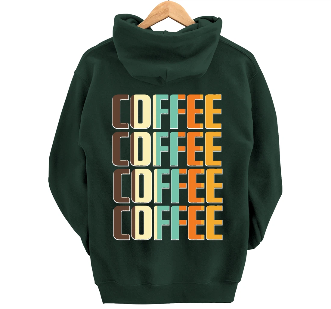 Women's Coffee Coffee Coffee Letter Print Funny Caffeine Pullover Hoodie