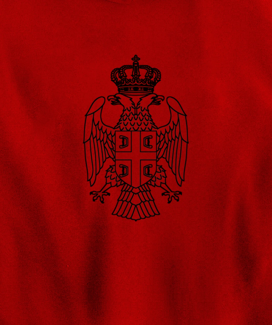 Serbia Srbija Serbia Serbian Eagle Large Pullover Hoodie