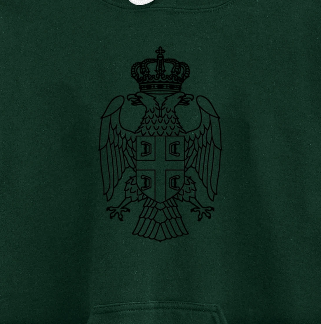 Serbia Srbija Serbia Serbian Eagle Large Pullover Hoodie