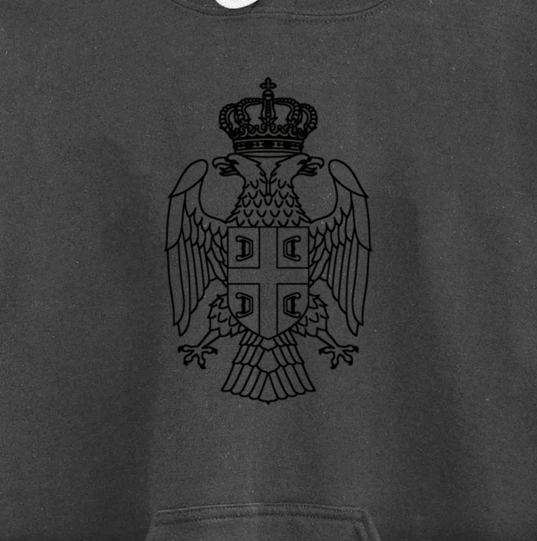 Serbia Srbija Serbia Serbian Eagle Large Pullover Hoodie