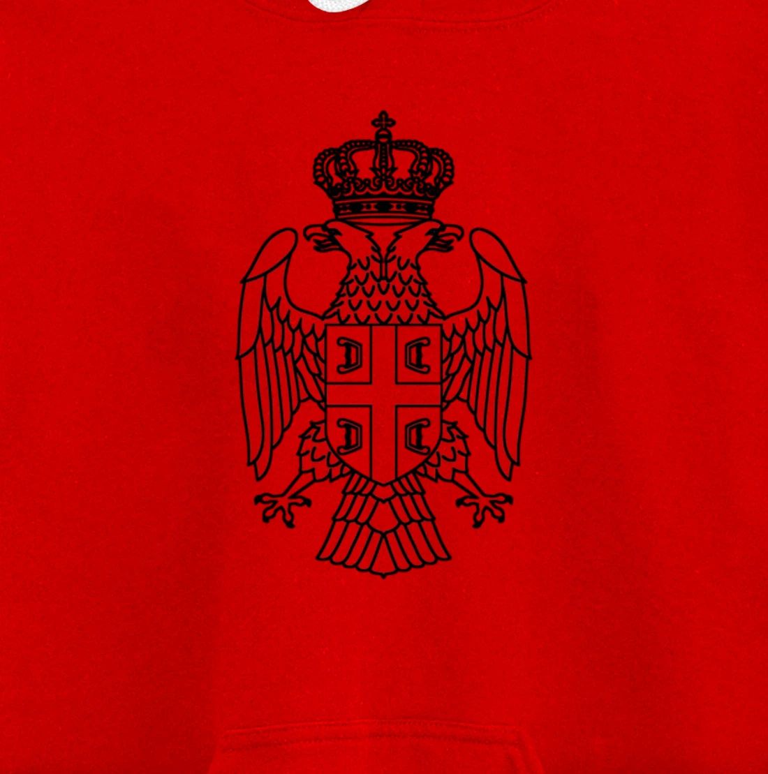Serbia Srbija Serbia Serbian Eagle Large Pullover Hoodie
