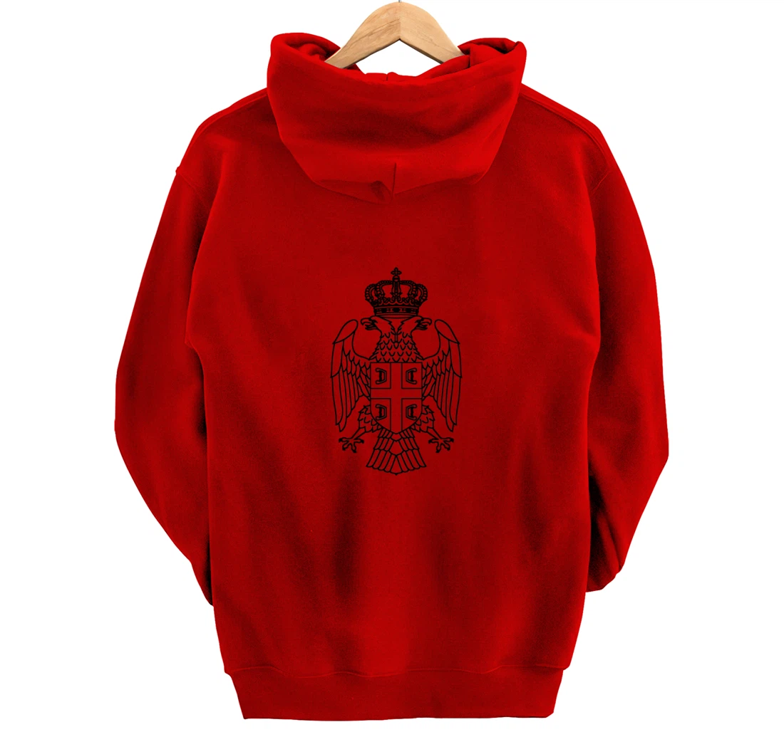 Serbia Srbija Serbia Serbian Eagle Large Pullover Hoodie