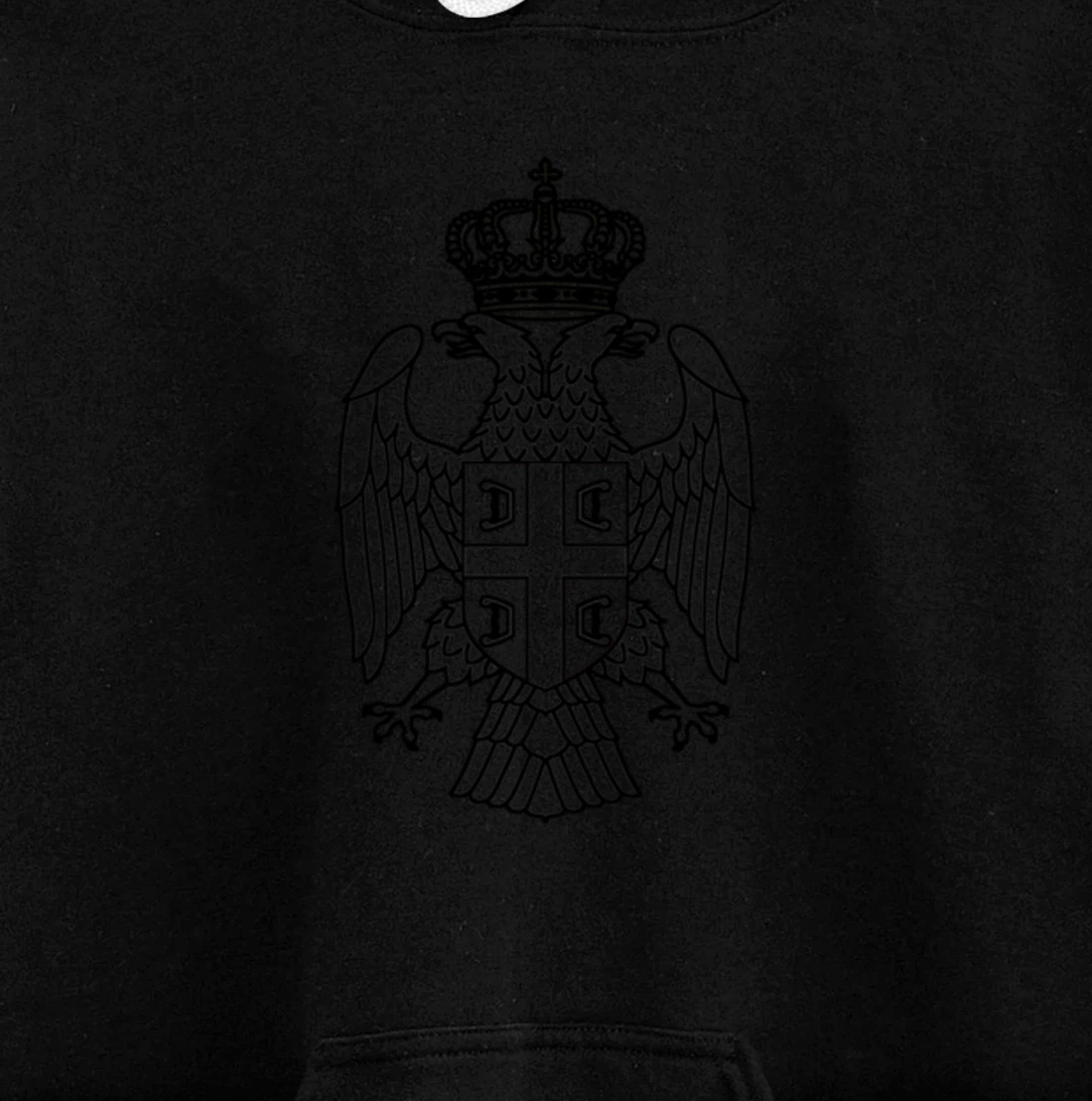 Serbia Srbija Serbia Serbian Eagle Large Pullover Hoodie